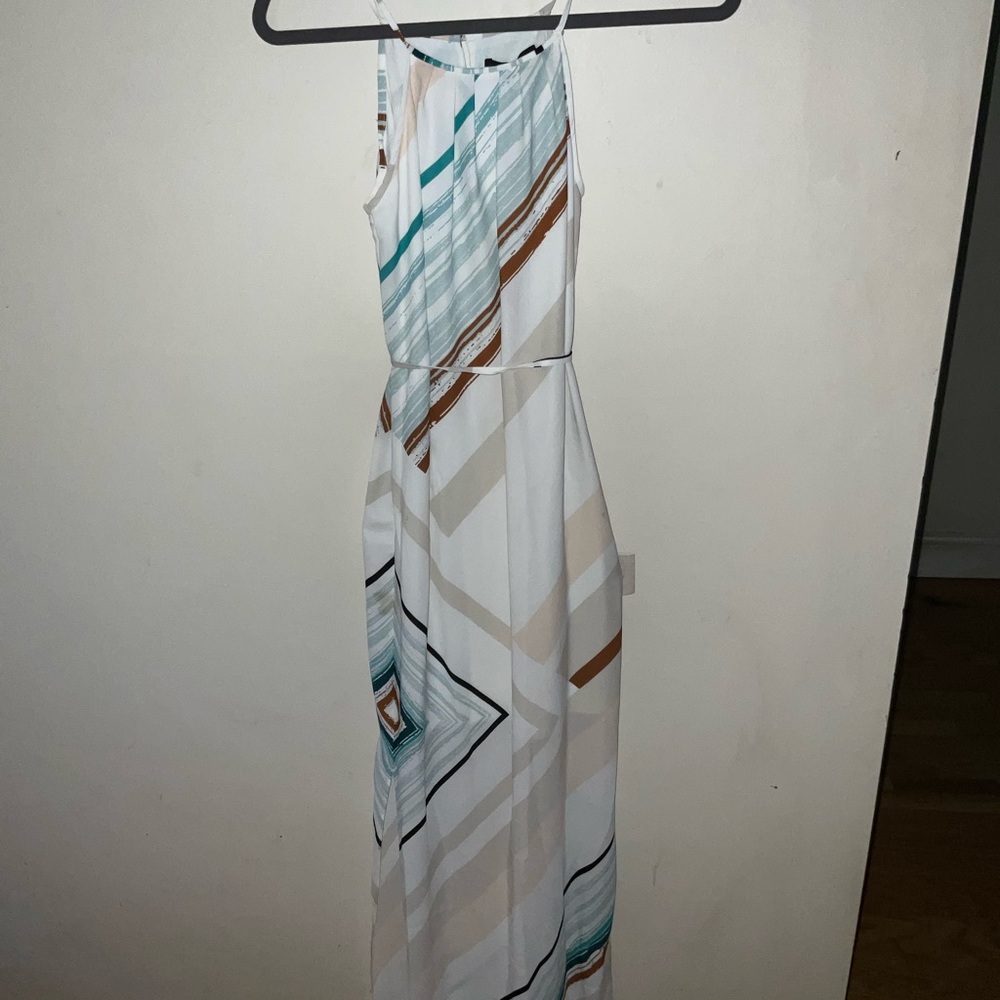 White House Black Market patterned maxi dress